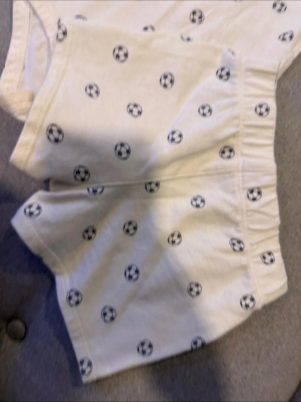 Carter's Cream Soccer-Print Bodysuit & Shorts Set